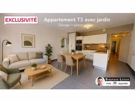 appartement avec jardin - montélimar 3 pièce(s) 60 m2