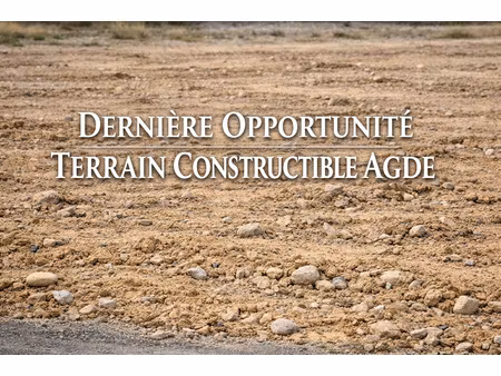 terrain constructible 420 m2 agde terrain viabilisé libr