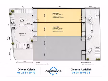 local professionnel à louer sainte helene sur isere 3 pièce(s) 1058m2 8 000€/mois ht/hc