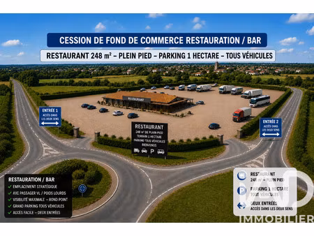 vente restaurant 245 m²