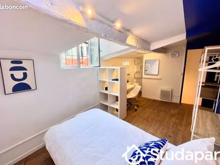 chambre 1 pièce 12 m²