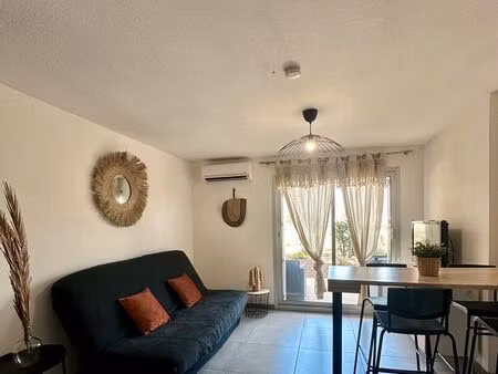 cap d'agde – studio cabine meublé avec jardin – disponible à partir de septembre