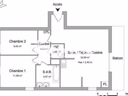 location appartement 3 pièces à brest lambezellec (29200) : à louer 3 pièces / 64m² brest 