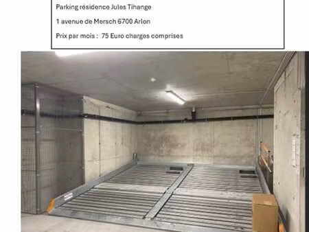 a parkings intérieur sécurisé à louer à arlon (6700)