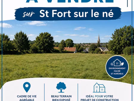 vente terrain à bâtir 560 m²