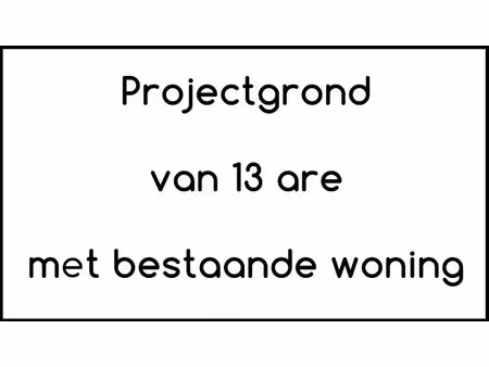 projectgrond van 13 are met bestaande woning