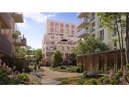 colombes neuf t2 44m² + jardin et terrasse 15m²