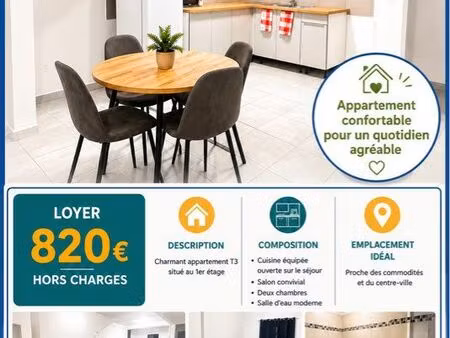 charmant appartement t3 au centre ville de cayenne