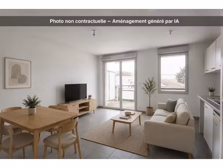 t1bis croix-daurade  terrasse 8m2 et parking sous-sol