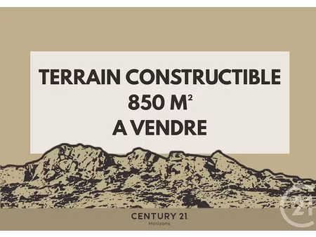vente terrain à batir 850 m² à mouriès (13890)  245 000 €
