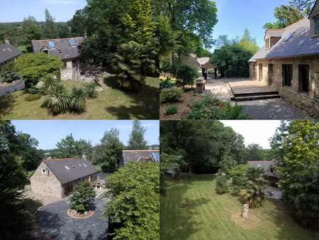 superbe hameau de 3 maisons en forêt en normandie