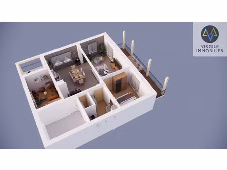 appartement avec terrasse proche lac saint point