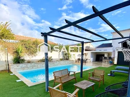 t4 avec piscine et cuisine d'été - potentiel 4 chambres