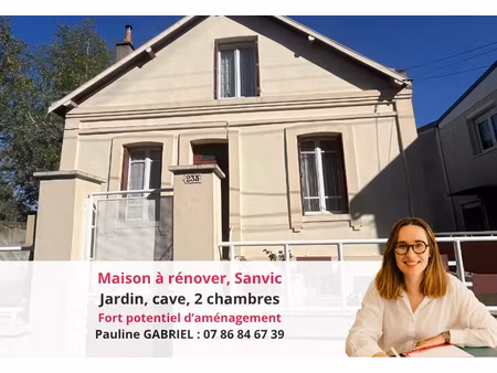 maison à rénover  sanvic  77 m2  2 chambres  jardin