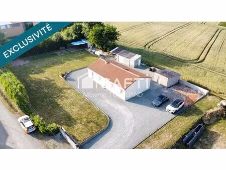 pavillon plain-pied 97m² 3 chambres + dépendances et terrain.