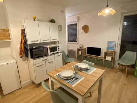 appartement t1 bis meublé -parking sous terrain-local vélo