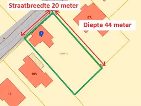 bouwgrond voor open bebouwing (20 meter straatbreedte) me...