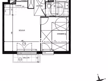 location appartement 2 pièces 42.33 m² à neuilly-plaisance (93360)  1 095 €