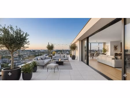 exceptionnel – 5 pièces dernier étage - grande terrasse de 50 m2 exposition sud-est - 2 pa