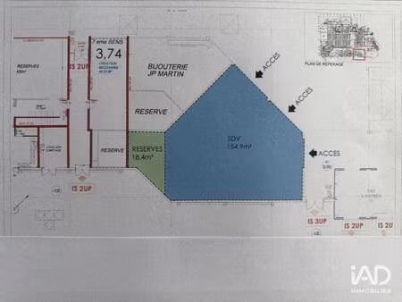 location boutique/local commercial 177 m²