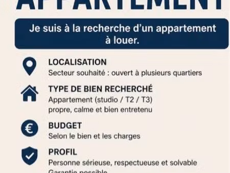 recherche appartement urgence
