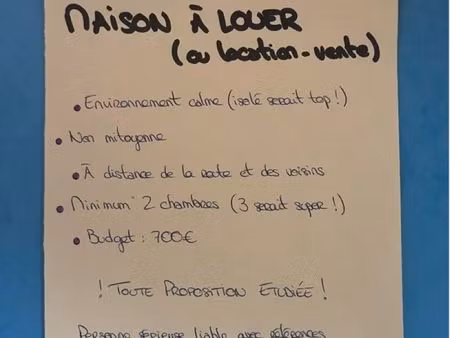 recherche maison à louer