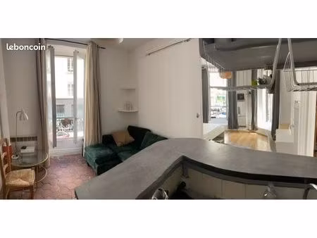 beau 2 pièces meublés 10eme