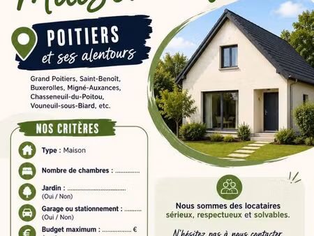 recherche maison a louer