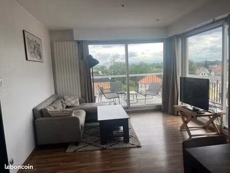 t2 60m2 à louer  grande terrasse  garage et cave  quartier suisse lingolsheim