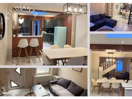 maison 80m2 - 3 chambres* rue emile zola à loos – etudiants seulement - proche chr / école