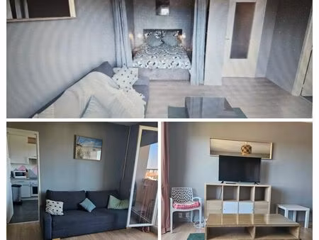 t1 bis meublé 39 m² avec balcon  parking couvert et ascenseur – reims secteur clairmarais