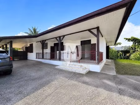 dpt guyane  à vendre cayenne maison individuelle t5 + appartement t2 de 139 m²