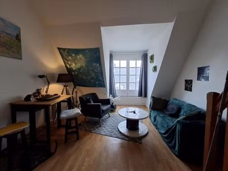 a louer - agence giboire - appartement t1bis duplex meuble de 21.43 m² - rennes centre vil
