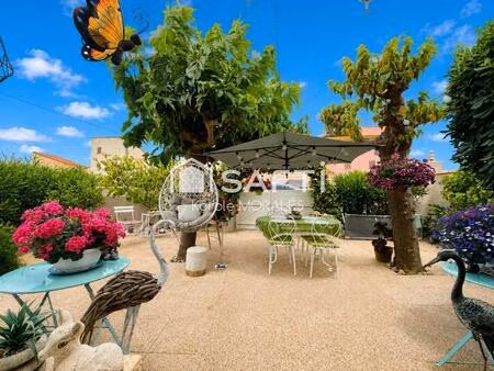 le barcares (66)  maison de t2 de 56 m2  avec magnifique jardin  stationnements  2 min de 