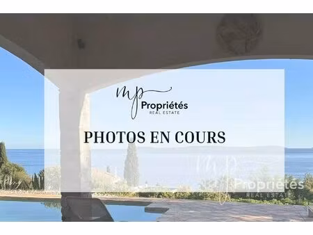 a vendre villa rayol canadel vue mer panoramique et accès plage à pied