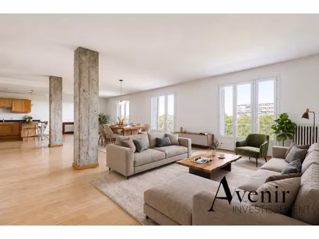 appartement t5 158m2 - 3 chambres - balcon - vue rhône à lyon 4ème