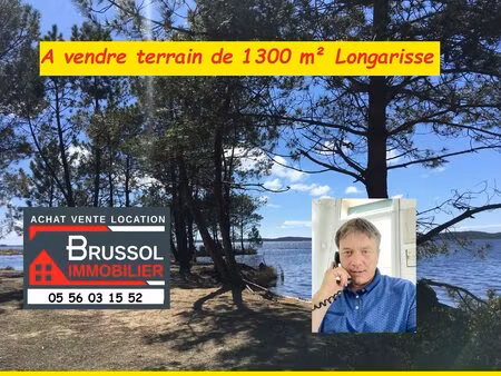 a vendre terrain situe a 400 m du lac agence brussol lacanau-océan gironde côte...