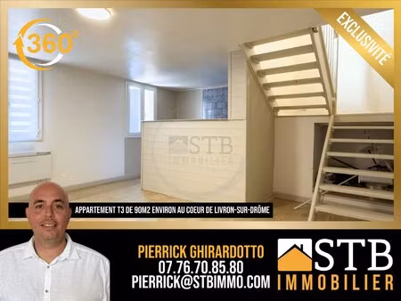 appartement en duplex de 74m2 à livron-sur-drôme