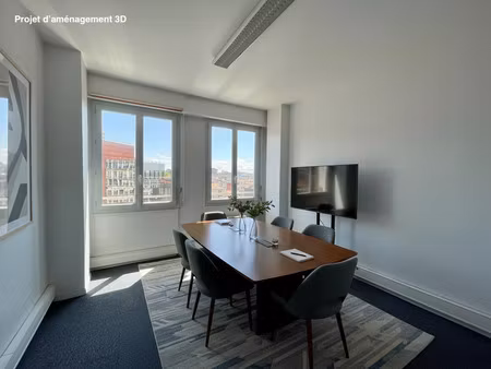 bureau 4 pièces - 57 m²