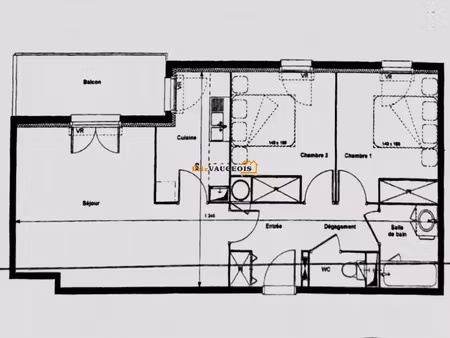 vente appartement 3 pièces 61 m2 à la ferté-gaucher
