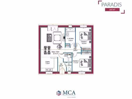 vente maison 5 pièces 110 m² virelade (33720)