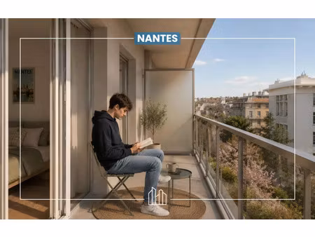 vente appartement neuf 1 pièces 23m2 nantes - 147400 € - surface privée