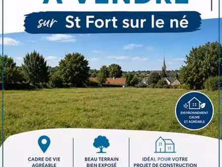 vente terrain à saint-fort-sur-le-né (16130) : à vendre / 560m² saint-fort-sur-le-né