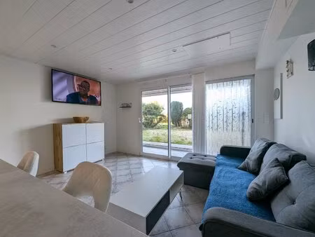 appartement 2 pièces en rez-de-jardin vendu loué  à 50 mètres de la plage