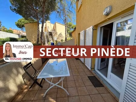 appartement 1 chambre sur le secteur de la pinède avec terrasse et parking