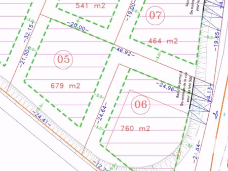 vente terrain 679 m² béziers (34500)