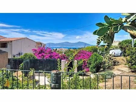 studio terrasse vue mer agosta plage