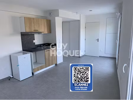 studio residence recente: 26.9 m2 avec grand balcon