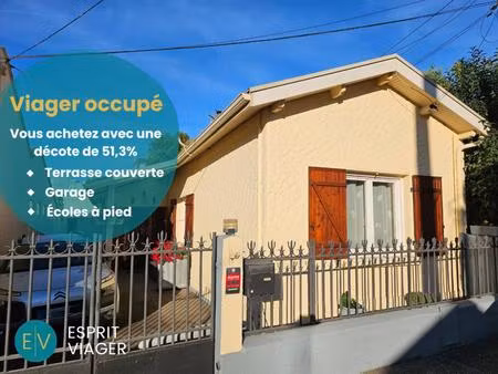 viager occupé - maison 3 pièces - 74 m²- bouquet 34 700 euros - rente 446 euros/mois - flo
