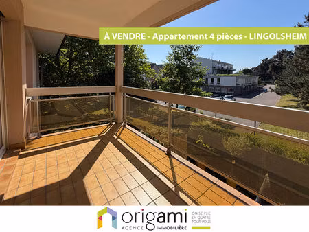 achat appartement 4 pièces 93m² lingolsheim 67380
